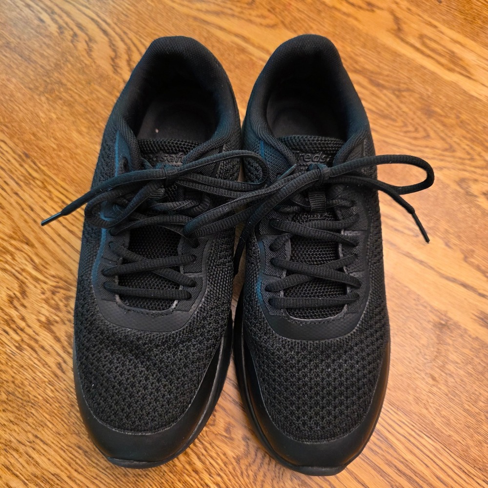 Tredsafe Womens 8 Black Slip Resistant Work Shoes Mesh Sneakers Food Service - Picture 4 of 10